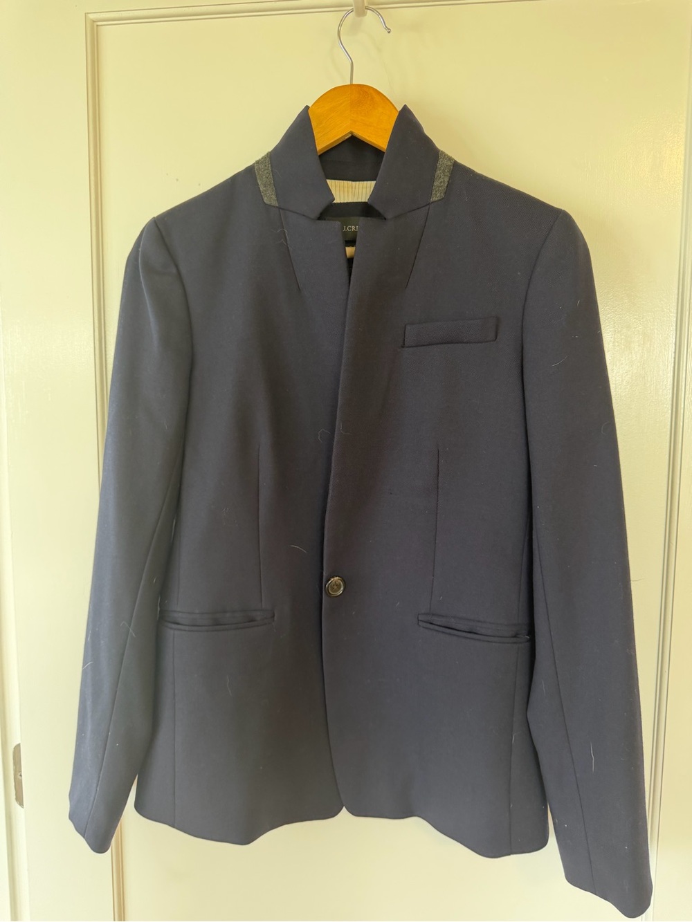 J. Crew Women's Navy Single-Button Blazer